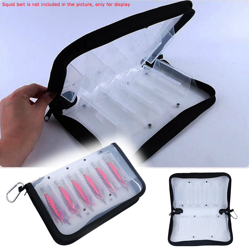 Fishing Bag Waterproof - Plastic Transparent Visual Squid Jig Lure