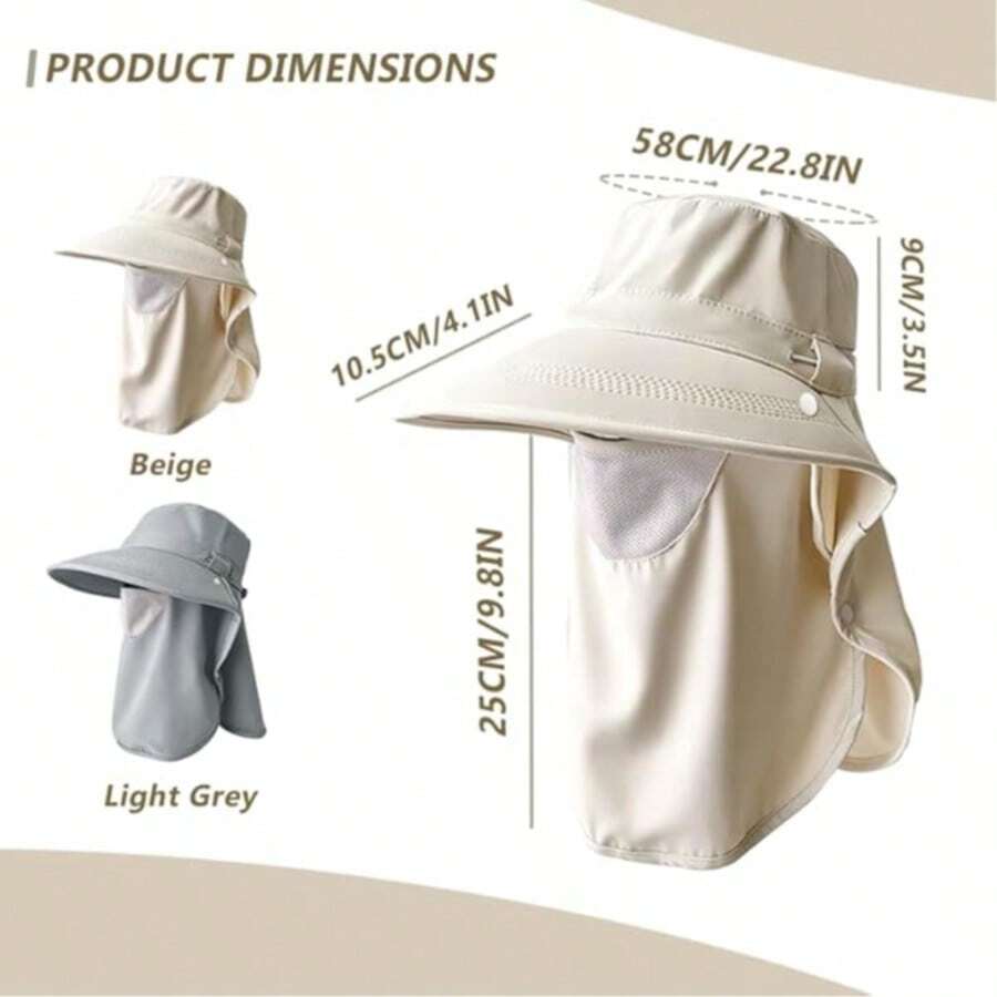 Fishing Mask Sun Protection - Women Wide Brim Sun Hat With