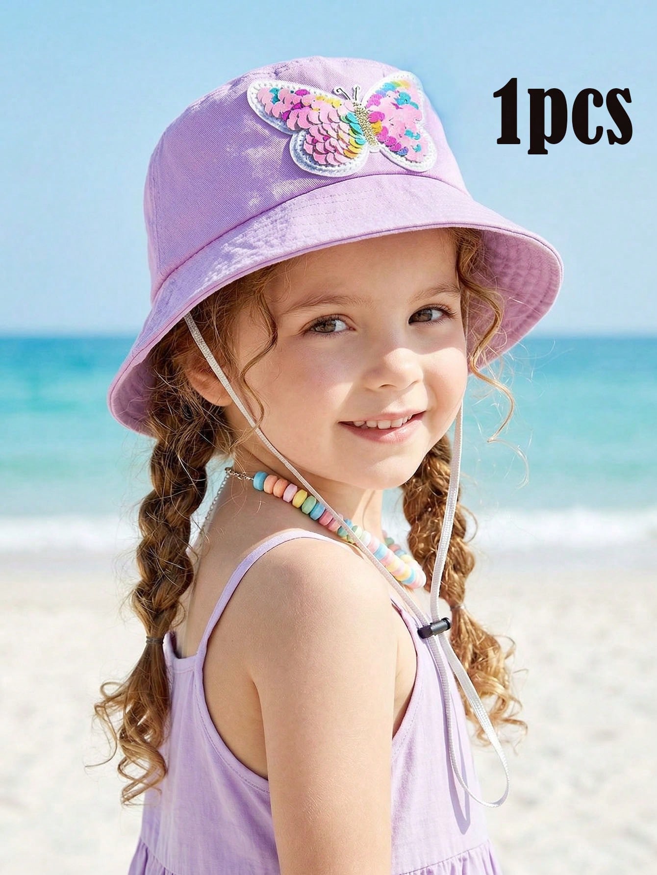 1pcs 3-8Y Girls Sequined Butte - Fishing Hat recensione e prezzo
