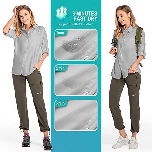 Women's Long Sleeve Sun Protec - Fishing Shirt Uv Protection recensione e prezzo