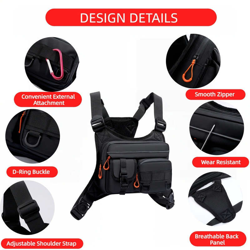 Men's Tactical Chest Bag, Runn - Fishing Vest recensione e prezzo