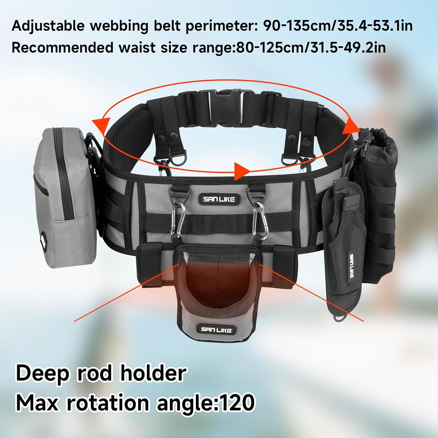 SANLIKE Fishing Belt Rod Holde - Fishing Belt recensione e prezzo