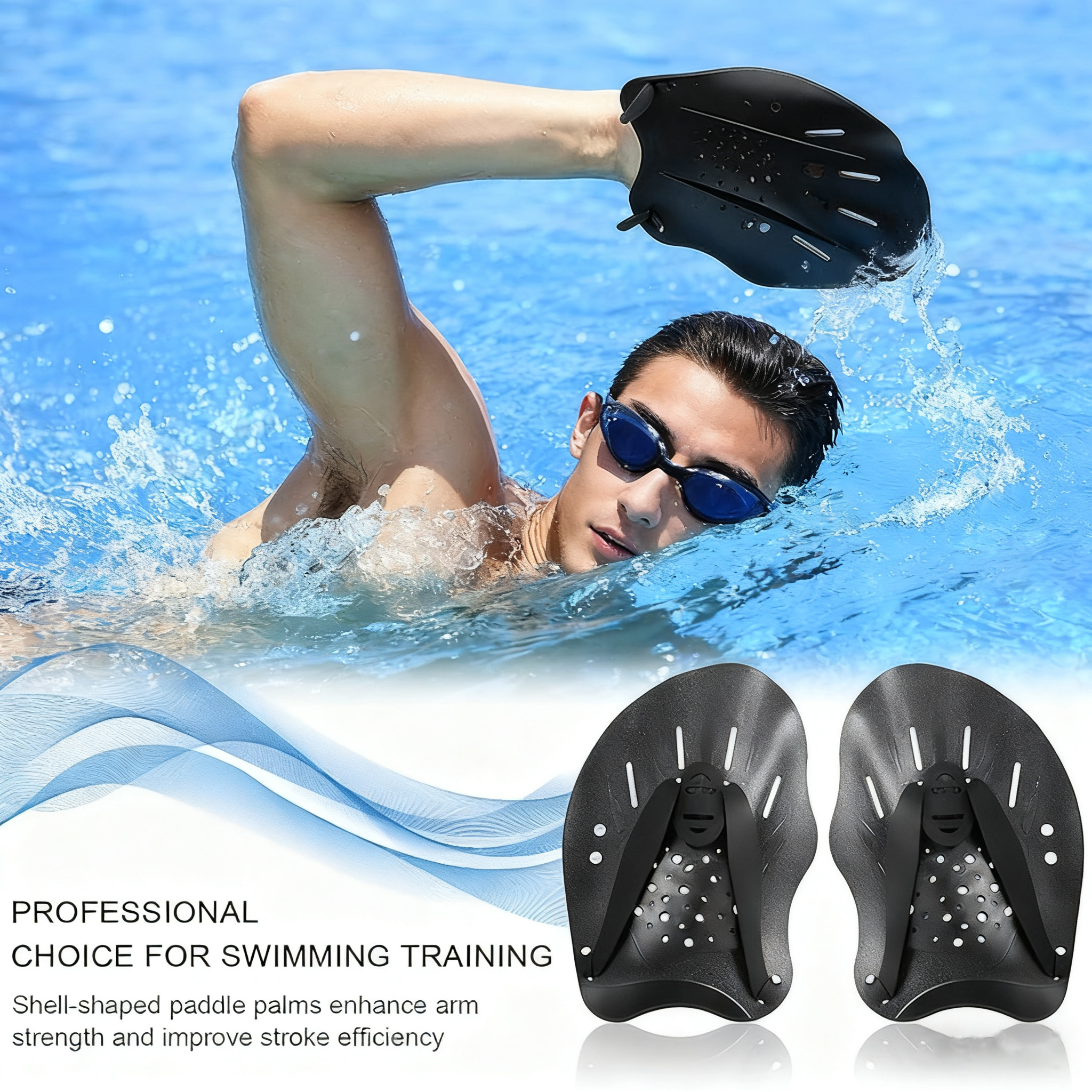 Adjustable Swimming Hand Paddl - Fishing Gloves recensione e prezzo