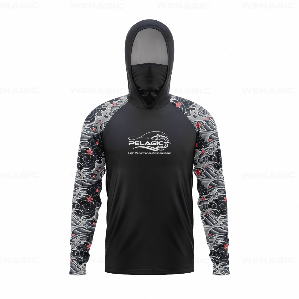 pelagic gear Men Hood Fishing  - Fishing Shirt Uv Protection recensione e prezzo