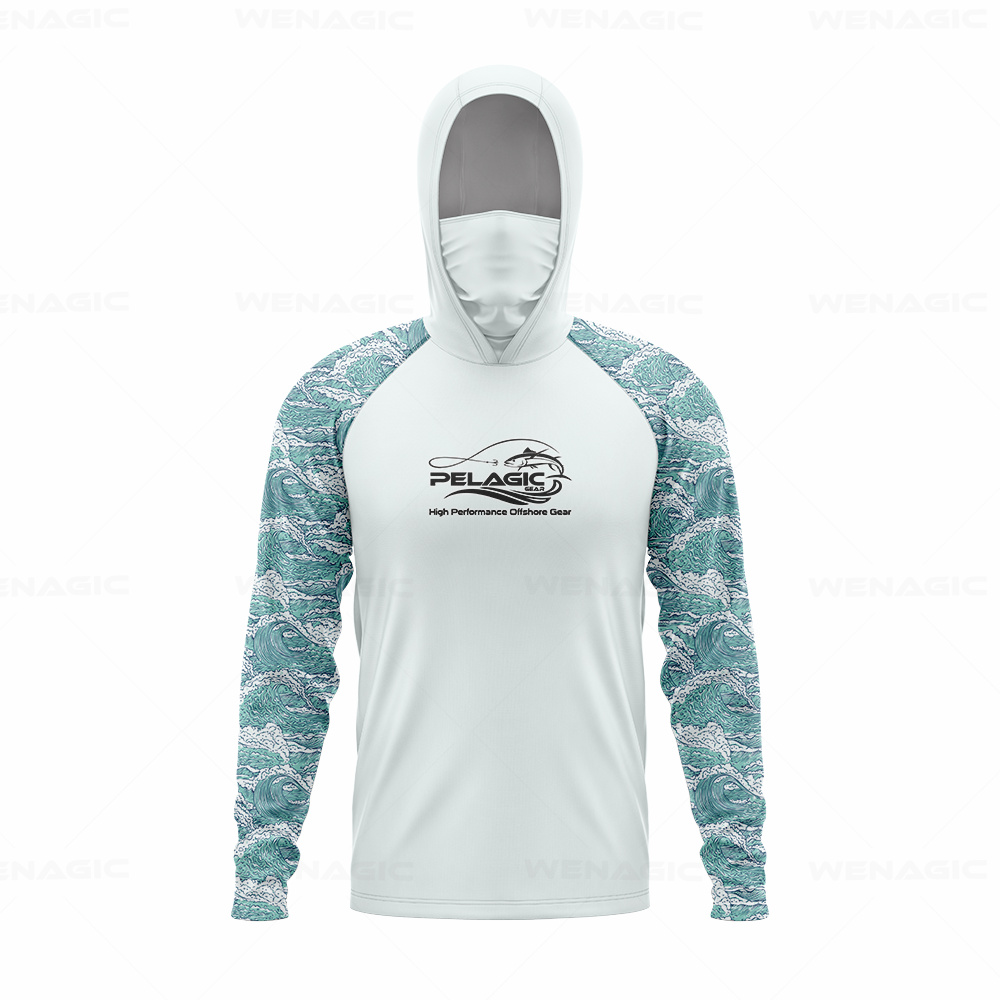pelagic gear Men Hood Fishing  - Fishing Shirt Uv Protection recensione e prezzo
