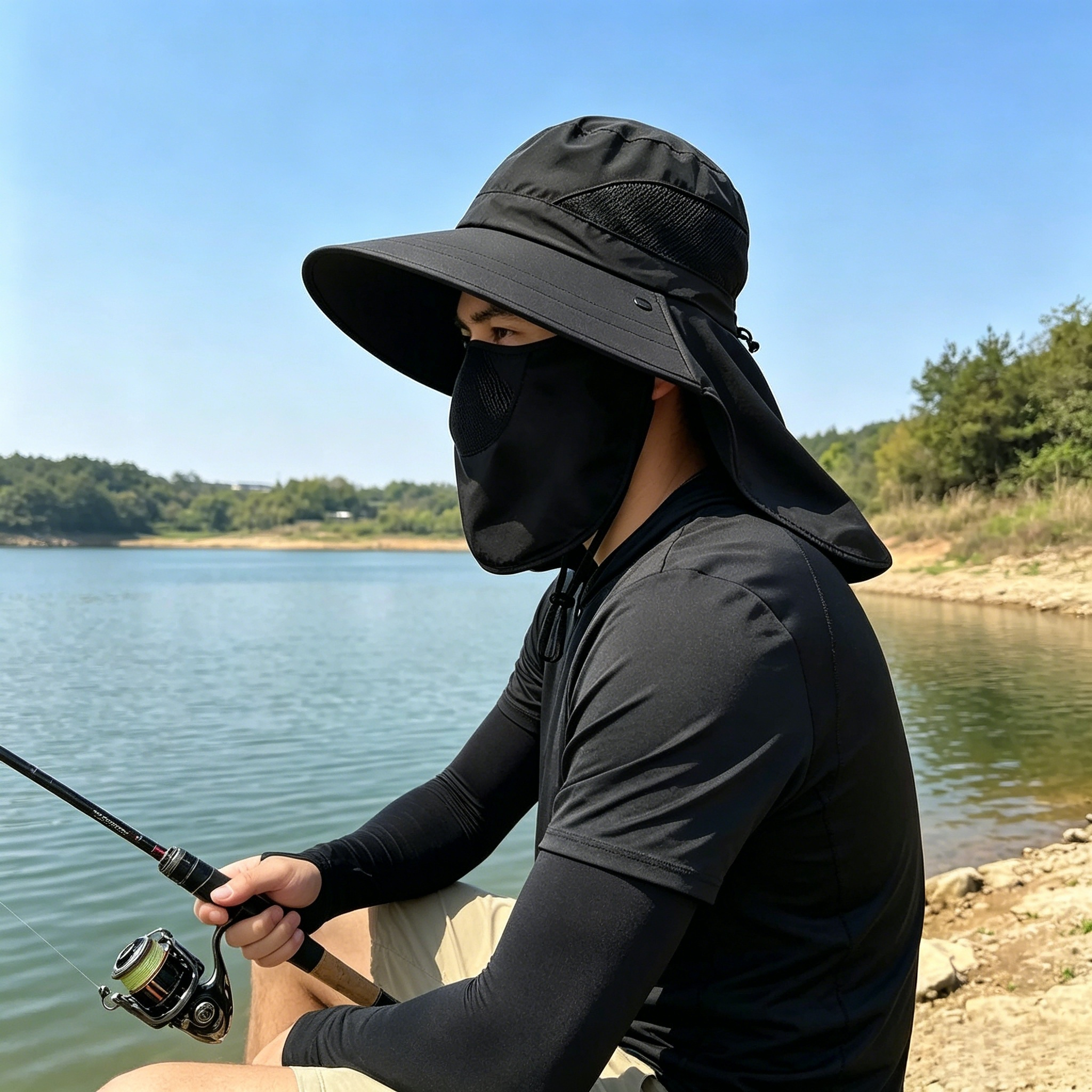 Full Face Neck Coverage Sun Ha - Fishing Hat recensione e prezzo
