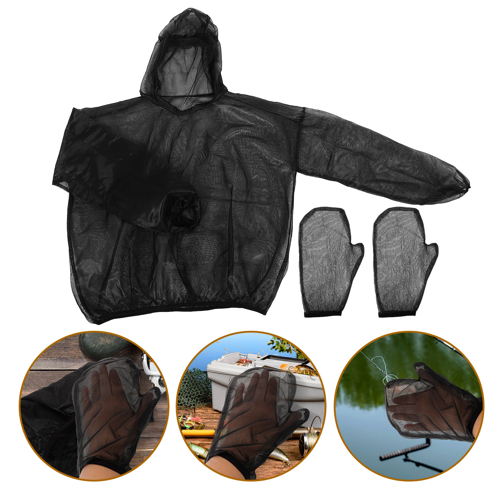 1Set Anti Insect Mesh Suit Ful - Fishing Gloves recensione e prezzo
