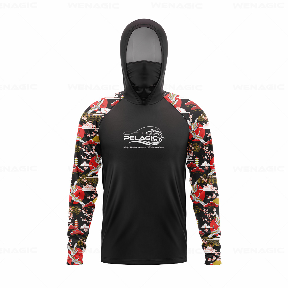 pelagic gear Men Hood Fishing  - Fishing Shirt Uv Protection recensione e prezzo