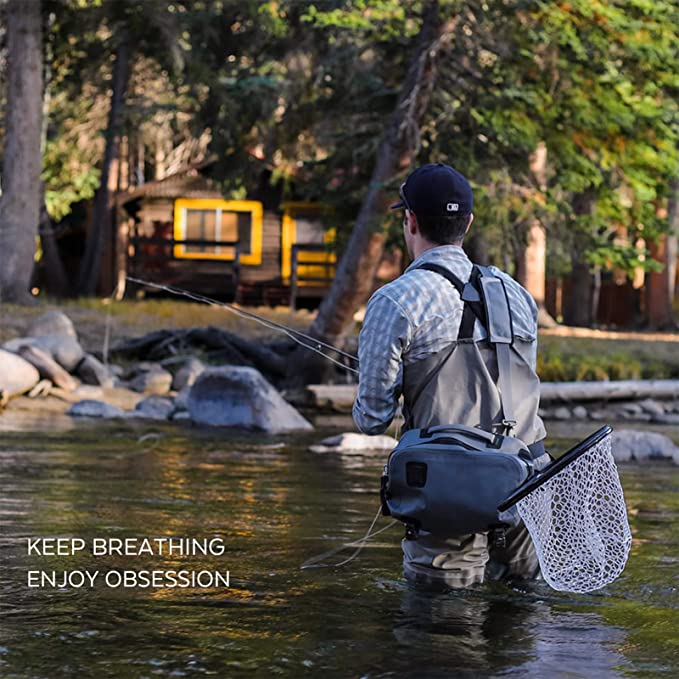 Men's Fly Fishing Waders Three - Fishing Pants Waterproof recensione e prezzo