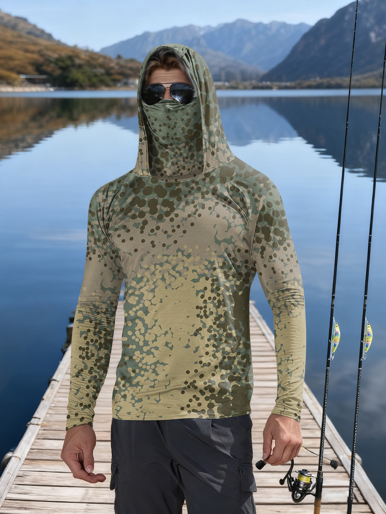 Men's Fishing Hooded Long-Slee - Fishing Shirt Uv Protection recensione e prezzo
