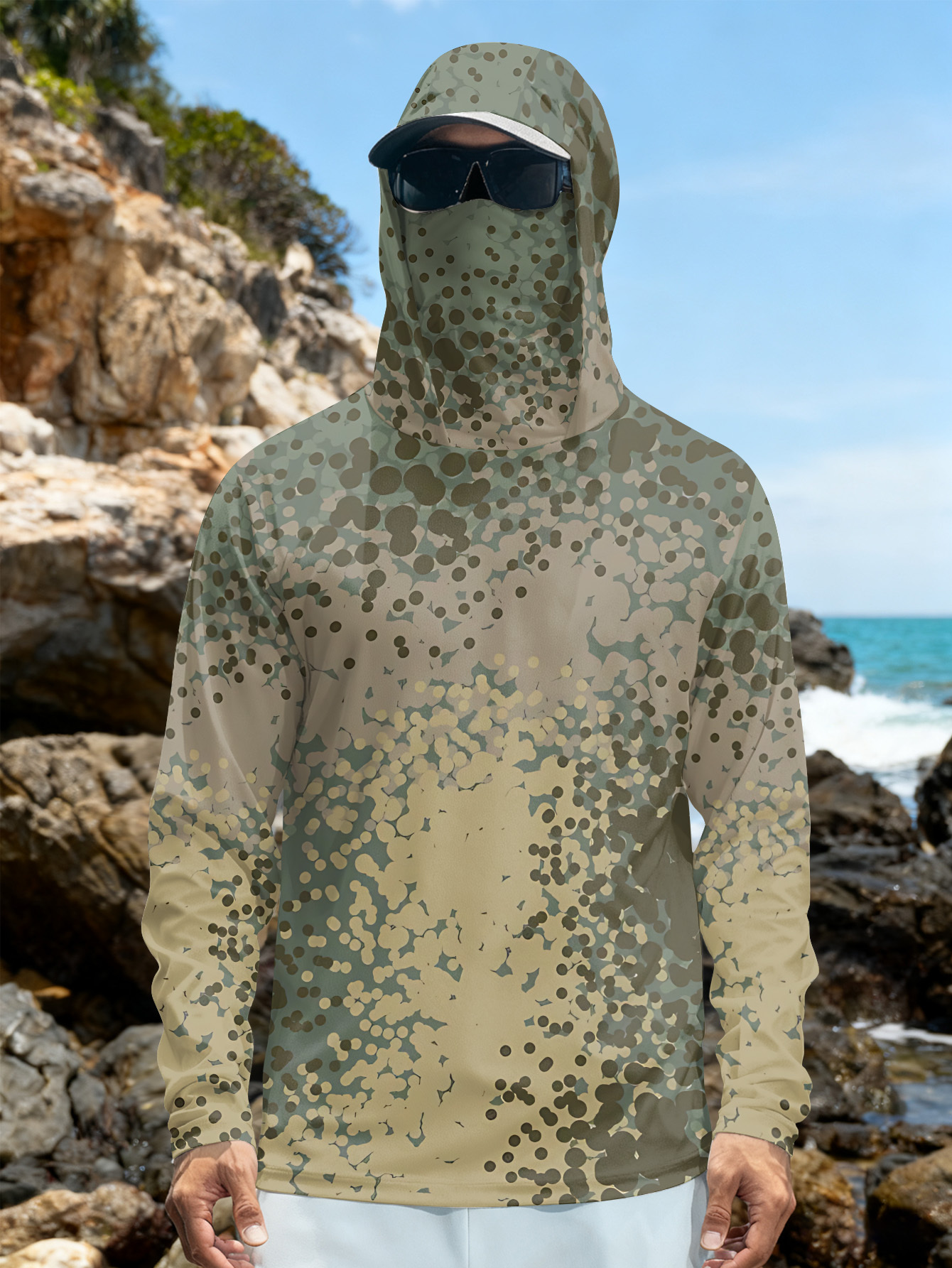 Men's Fishing Hooded Long-Slee - Fishing Shirt Uv Protection recensione e prezzo