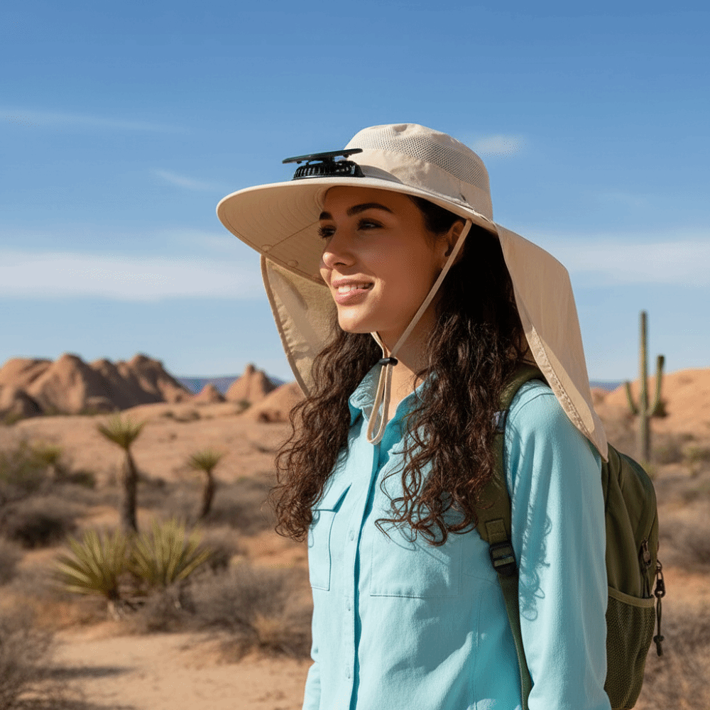 New UPF50+ Solar Fan Hat with  - Fishing Hat recensione e prezzo
