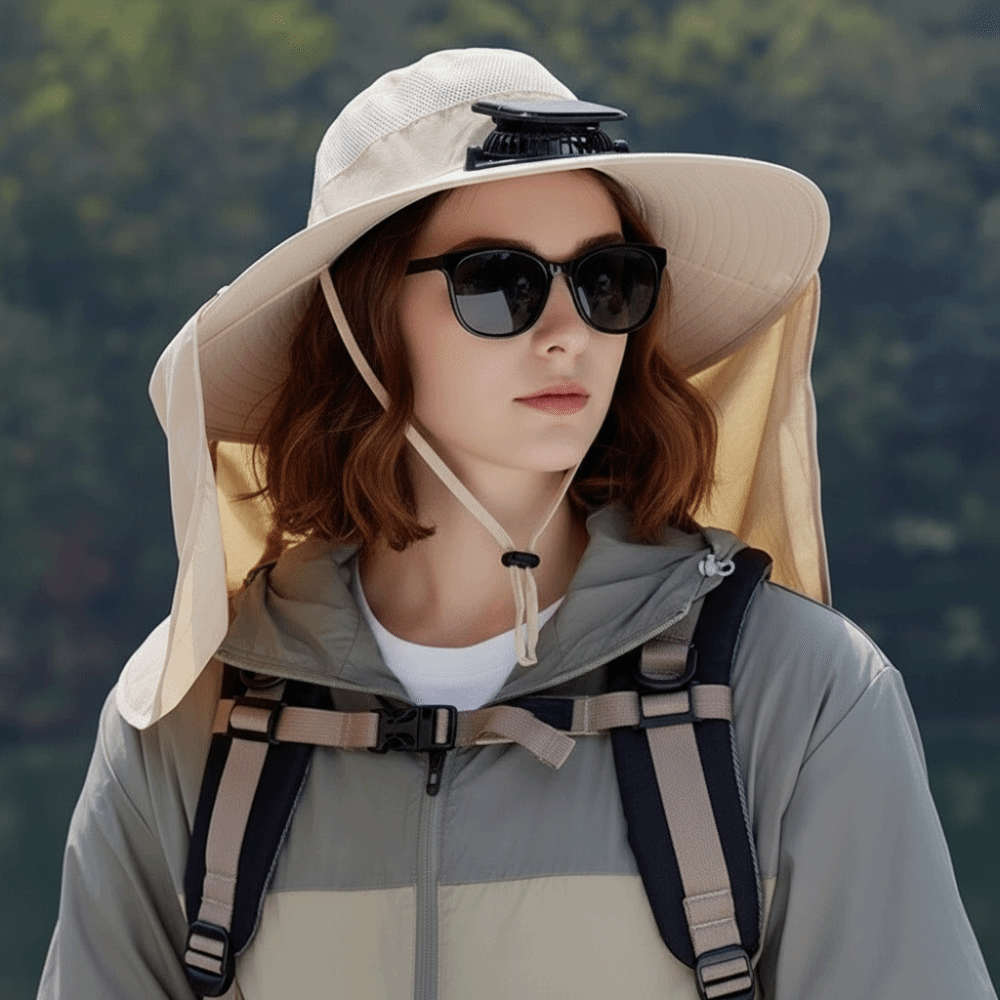 New UPF50+ Solar Fan Hat with  - Fishing Hat recensione e prezzo