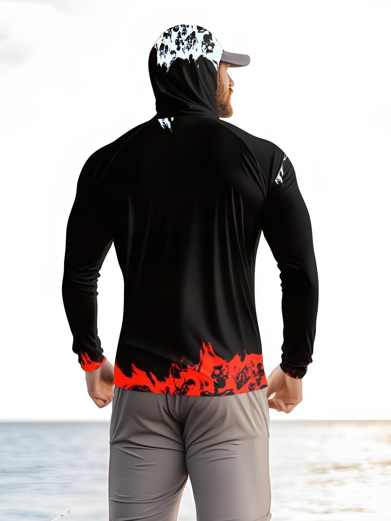 Men Hood Fishing Shirt long sl - Fishing Shirt Uv Protection recensione e prezzo