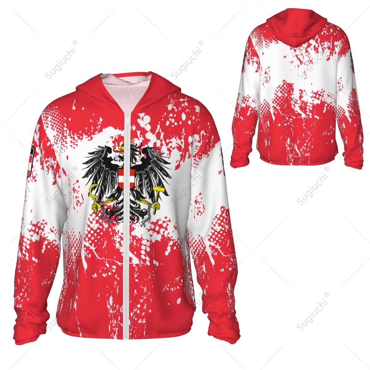 Austria Flag Sun Protection Ho - Fishing Hoodie recensione e prezzo