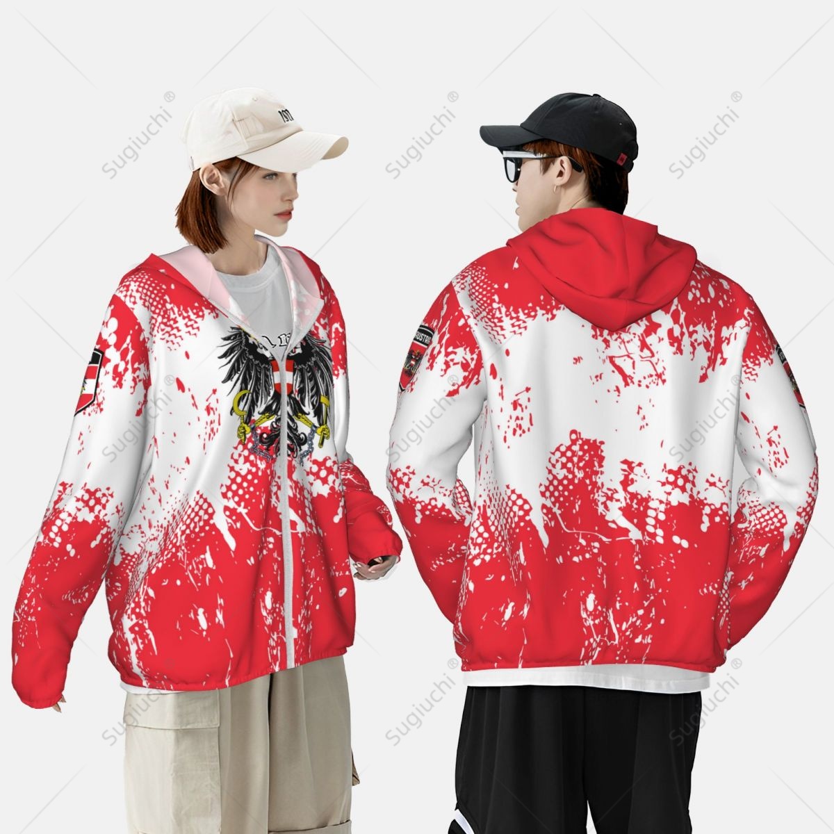 Austria Flag Sun Protection Ho - Fishing Hoodie recensione e prezzo