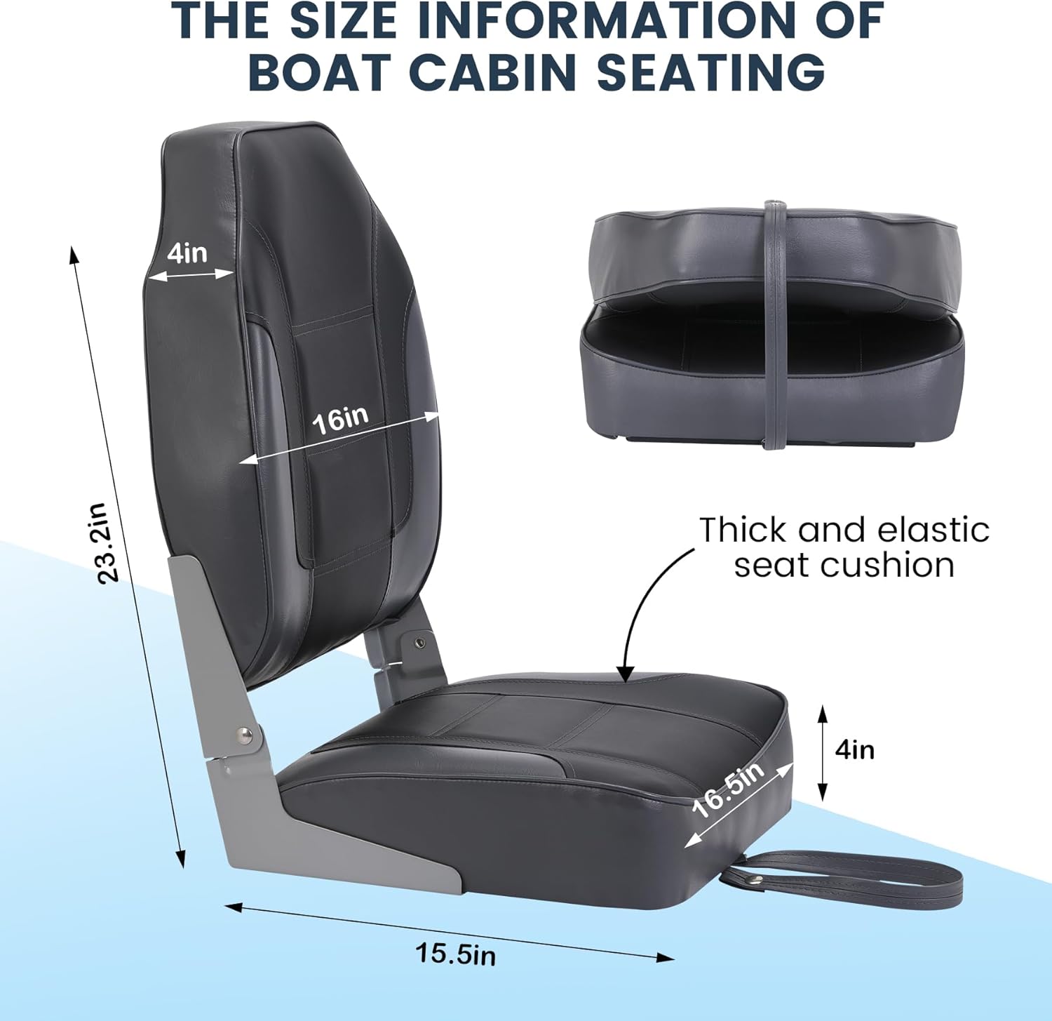 2 Pack Folding Boat Seats, Hig - Fishing Backpack recensione e prezzo