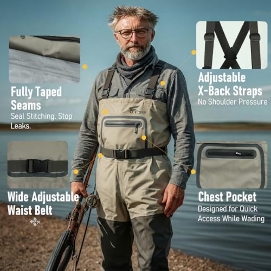 Fishing Chest Waders for Men a - Fishing Waders recensione e prezzo