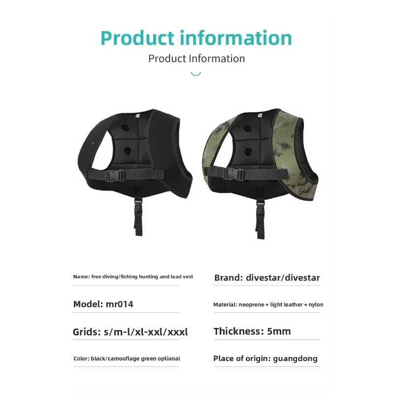 Adjustable Rubber Weight Vest, - Fishing Vest recensione e prezzo