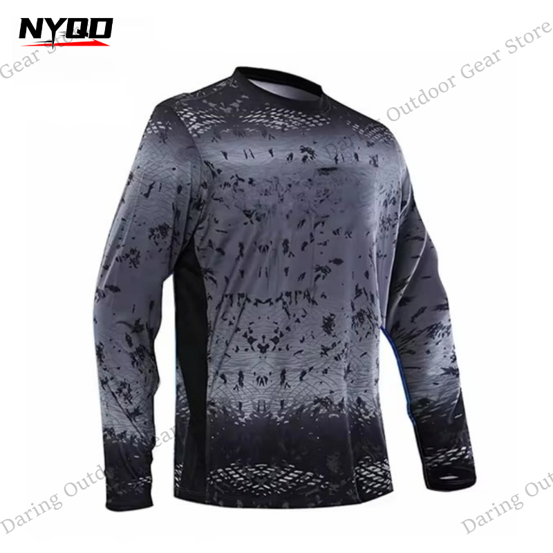 Men's Long Sleeve UPF 50+ Fish - Fishing Shirt Uv Protection recensione e prezzo