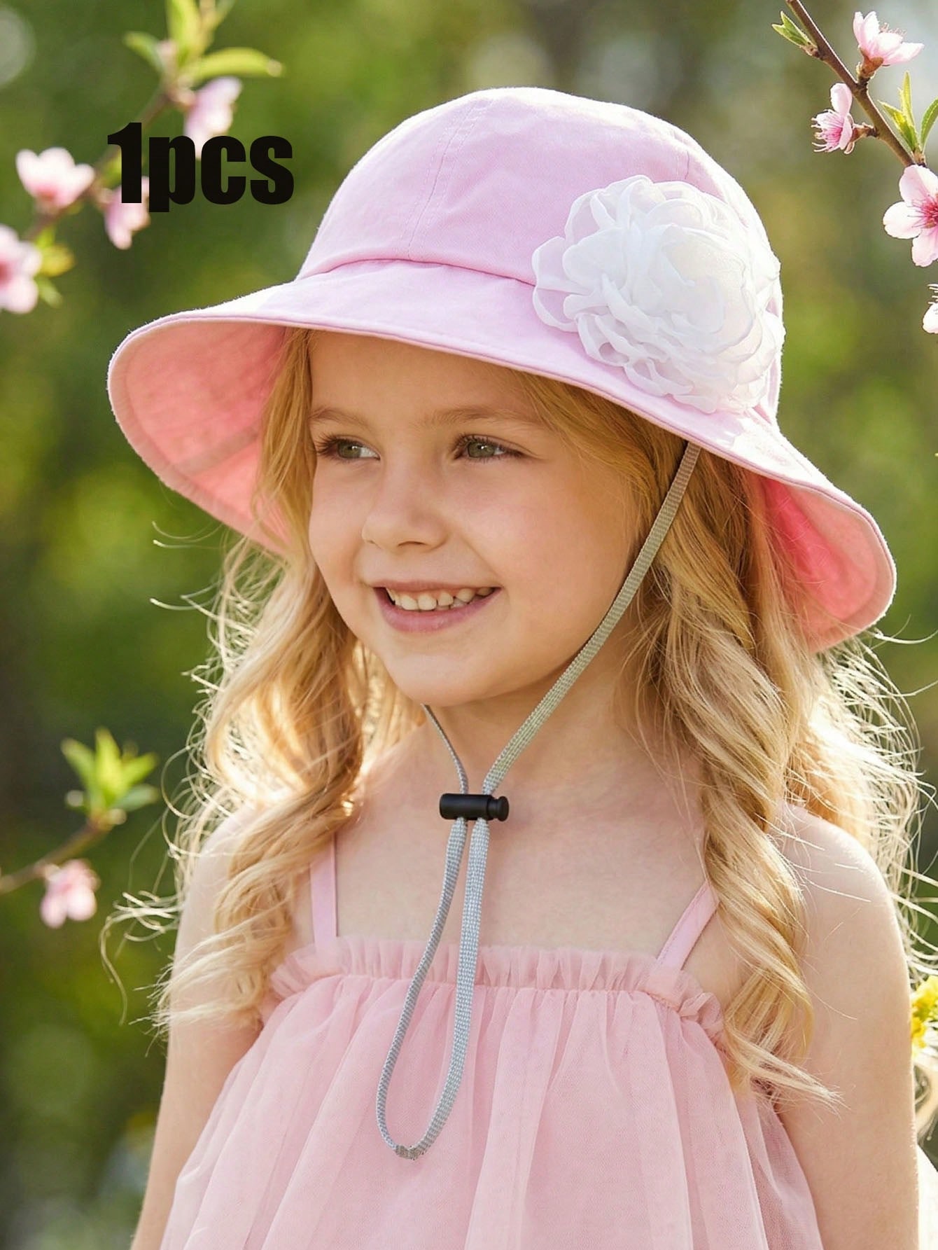 1Pc 3-8Y Girls White Big Flowe - Fishing Hat recensione e prezzo