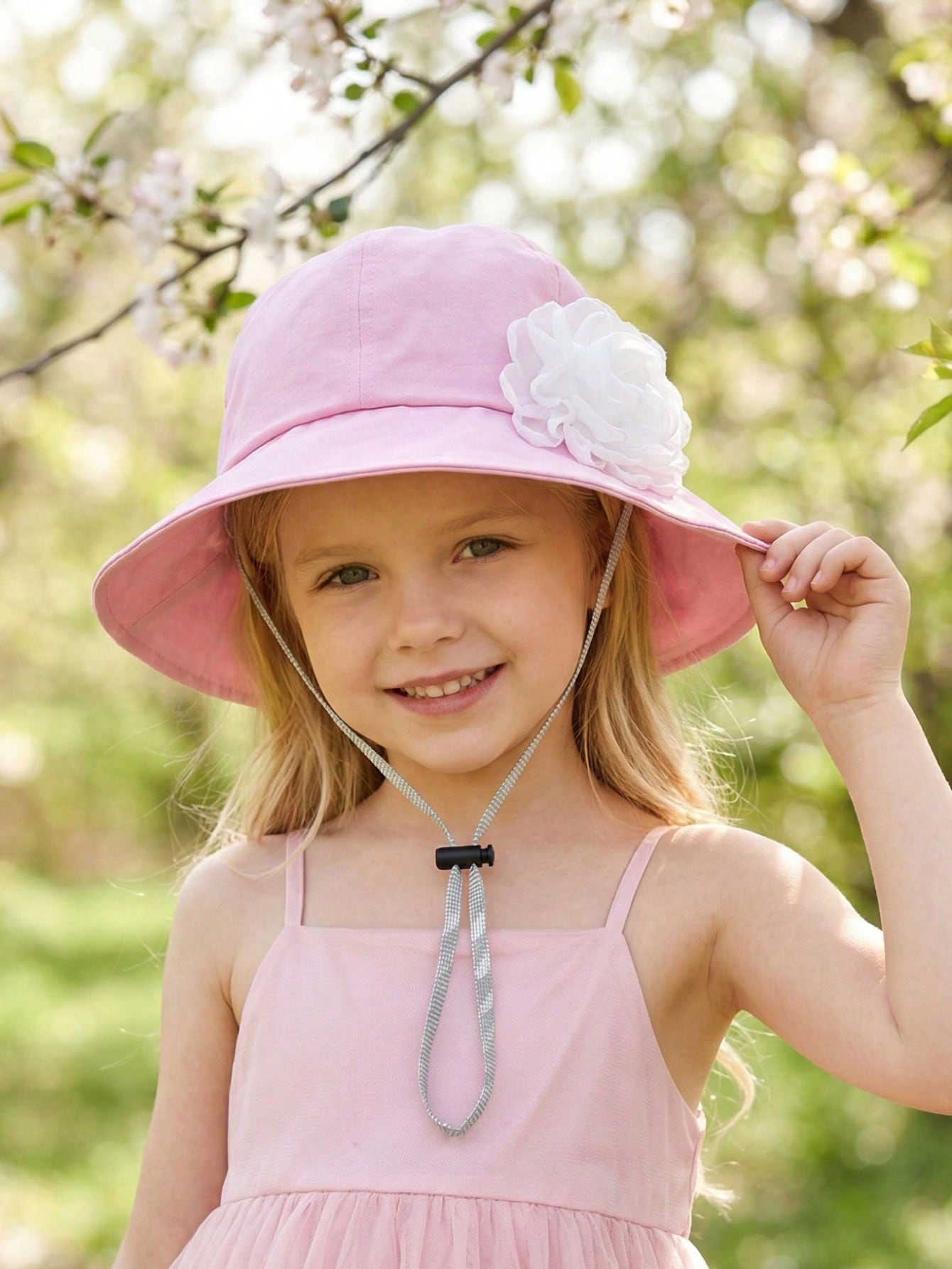 1Pc 3-8Y Girls White Big Flowe - Fishing Hat recensione e prezzo