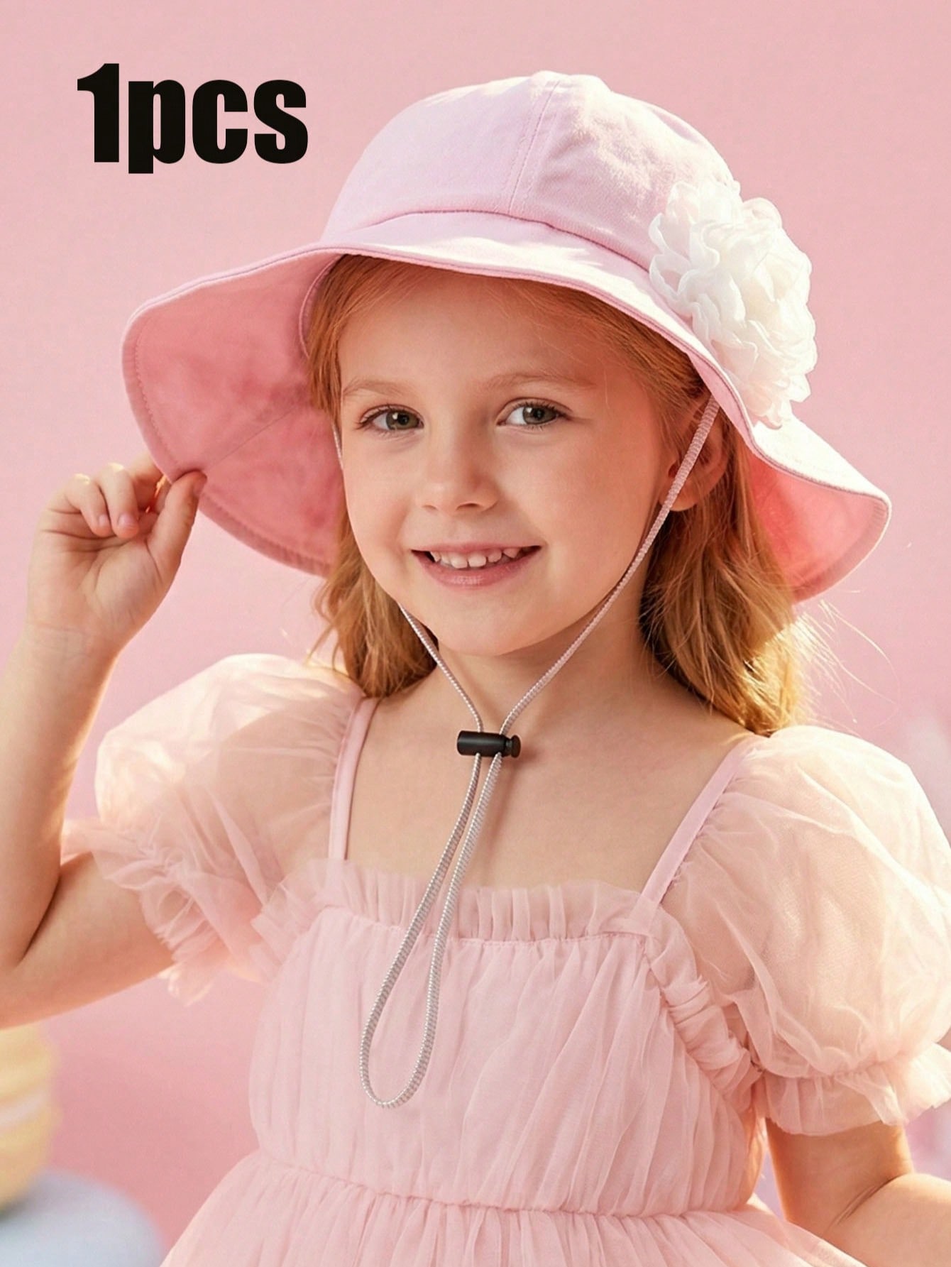 1Pc 3-8Y Girls White Big Flowe - Fishing Hat recensione e prezzo