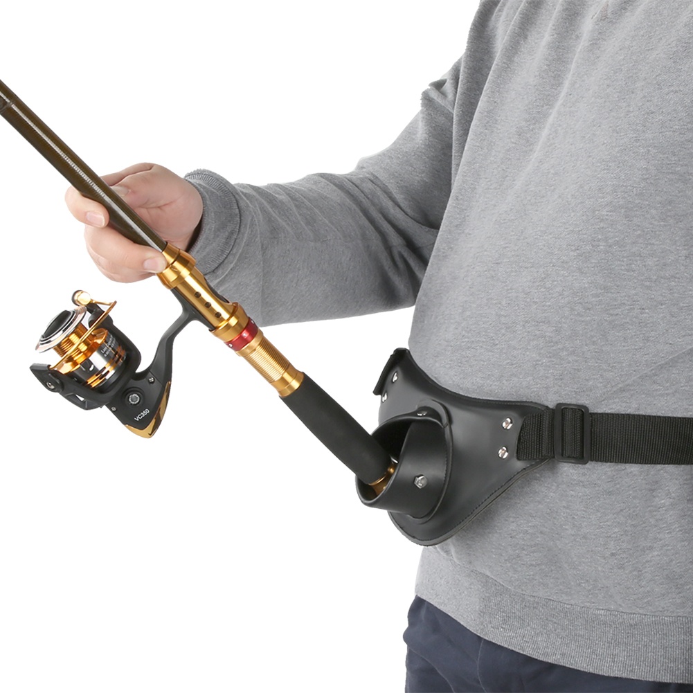 Black PU Leather Adjustable Ro - Fishing Belt recensione e prezzo