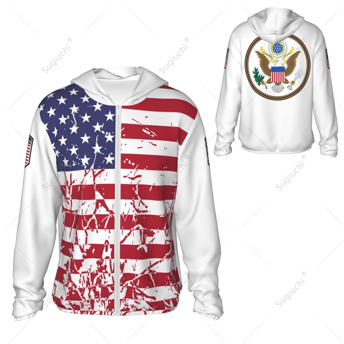 United States Flag Sun Protect - Fishing Hoodie recensione e prezzo