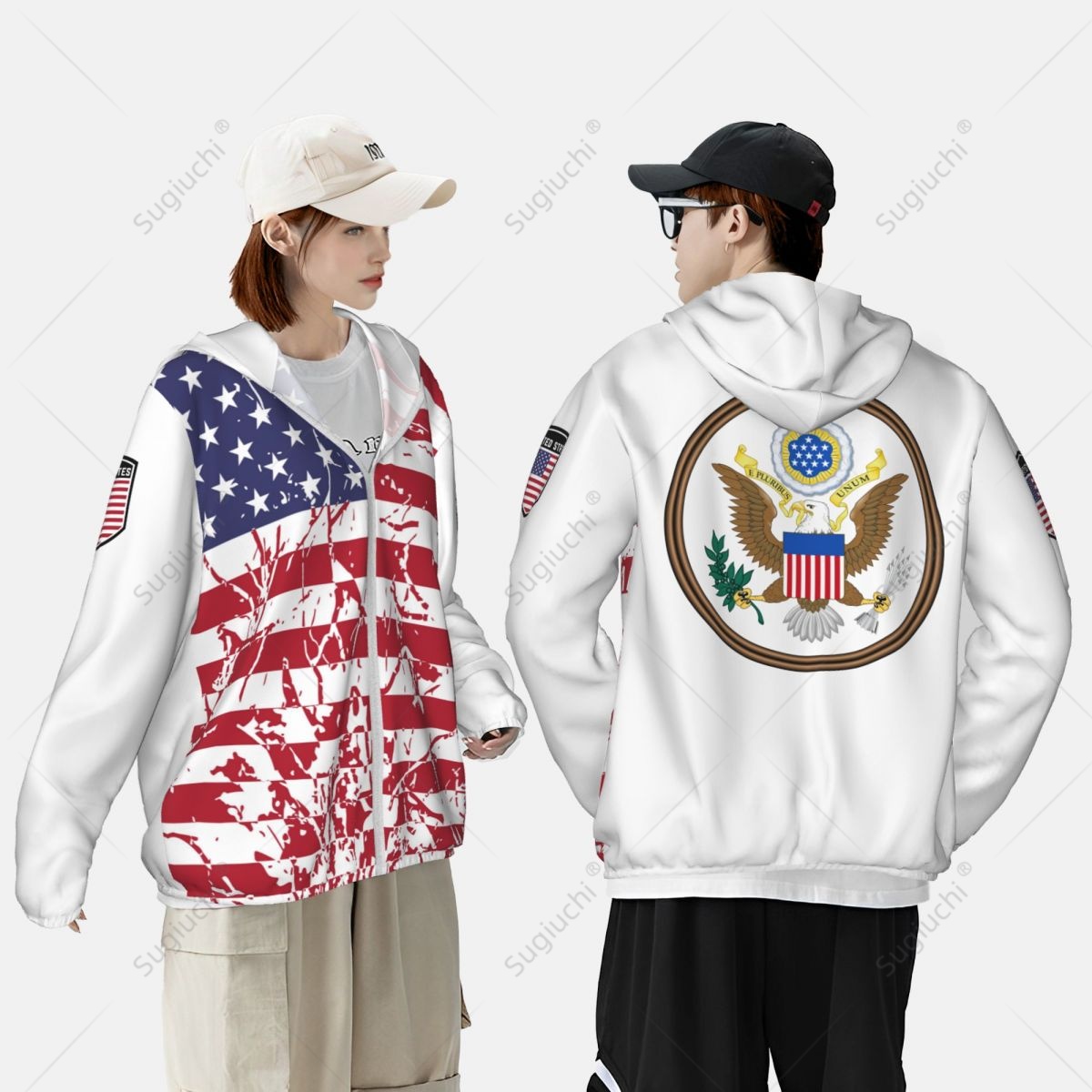 United States Flag Sun Protect - Fishing Hoodie recensione e prezzo