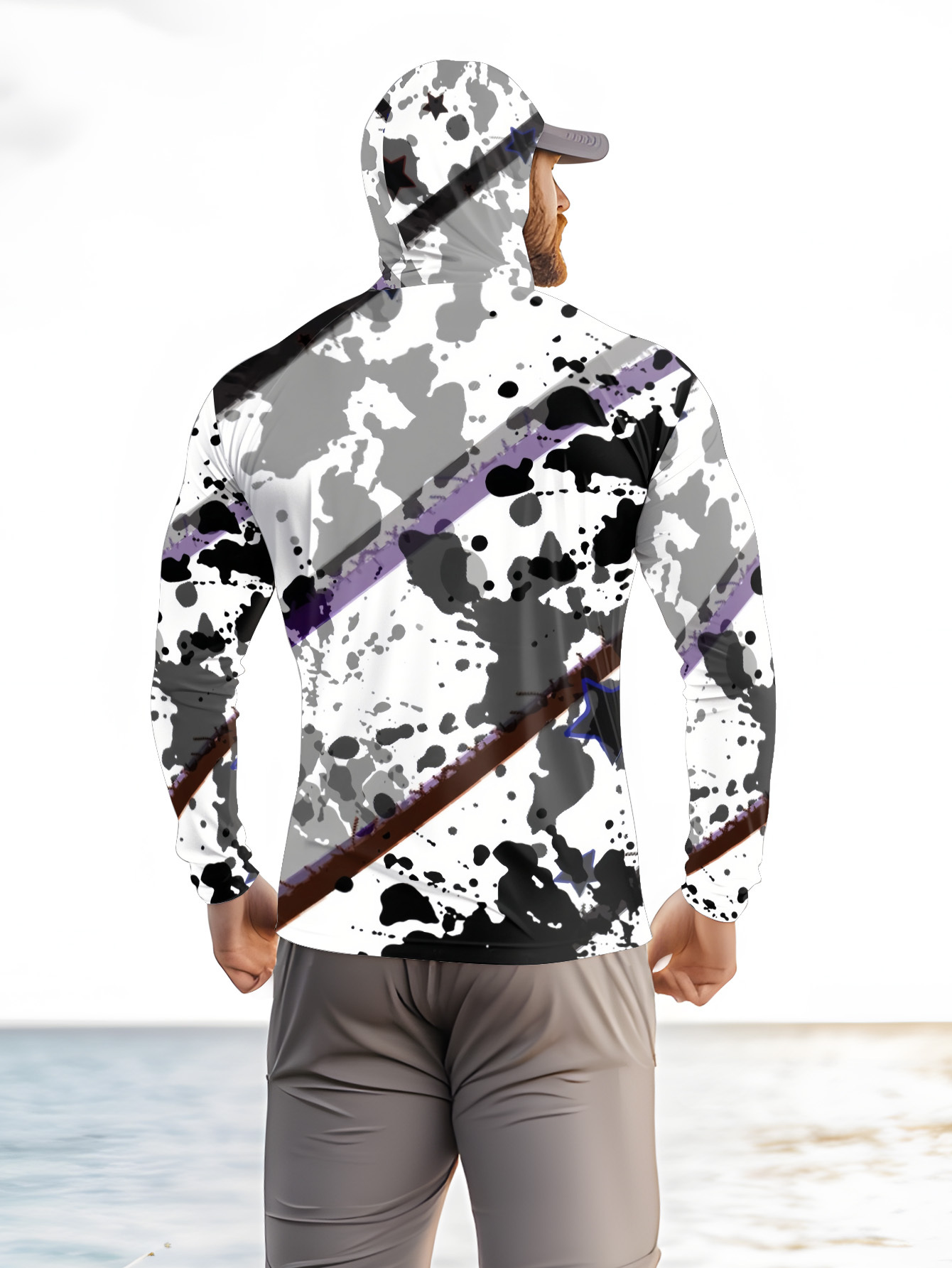 Men Hood Fishing Shirt long sl - Fishing Shirt Uv Protection recensione e prezzo