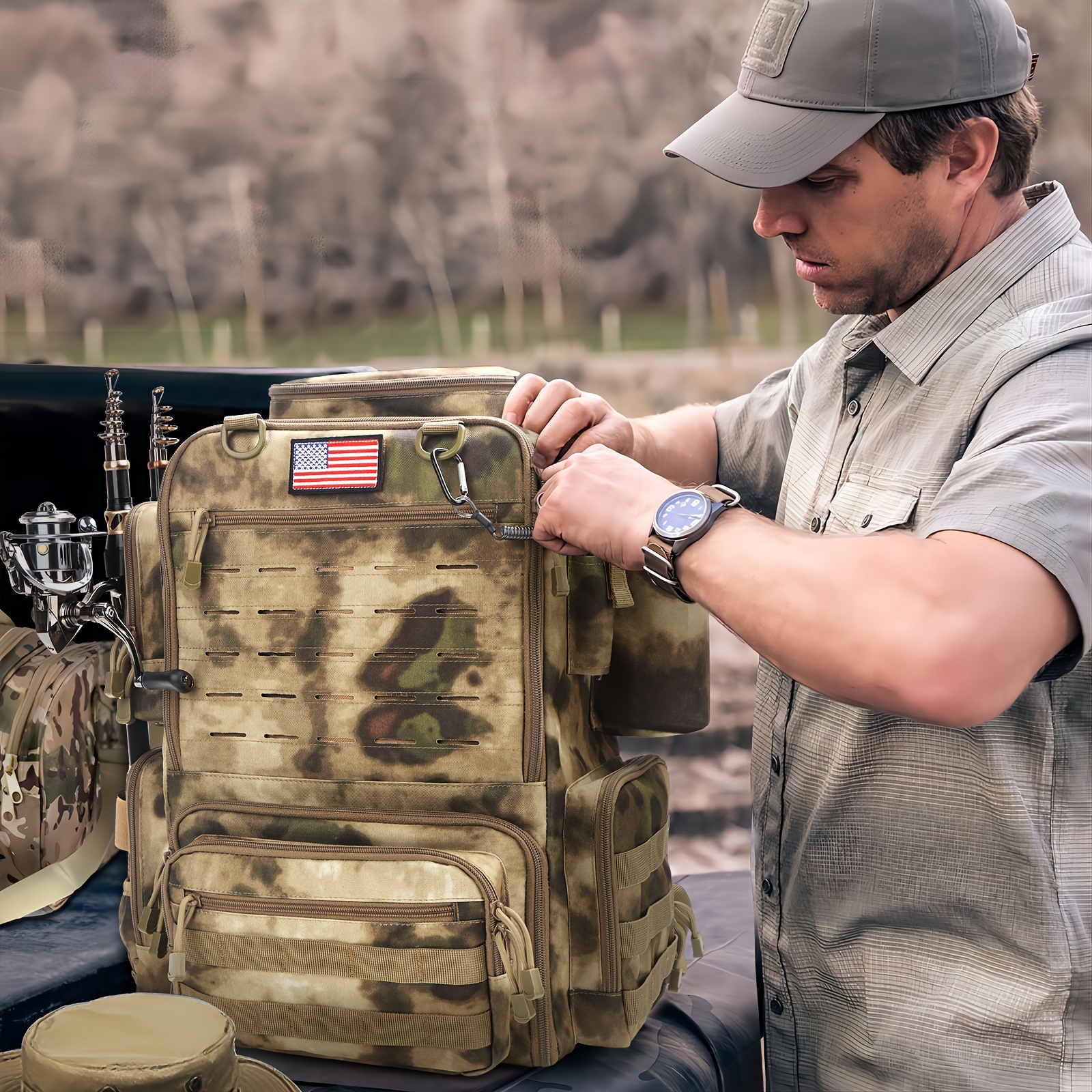 A Spacious 11.89gal Fishing Ba - Fishing Backpack recensione e prezzo