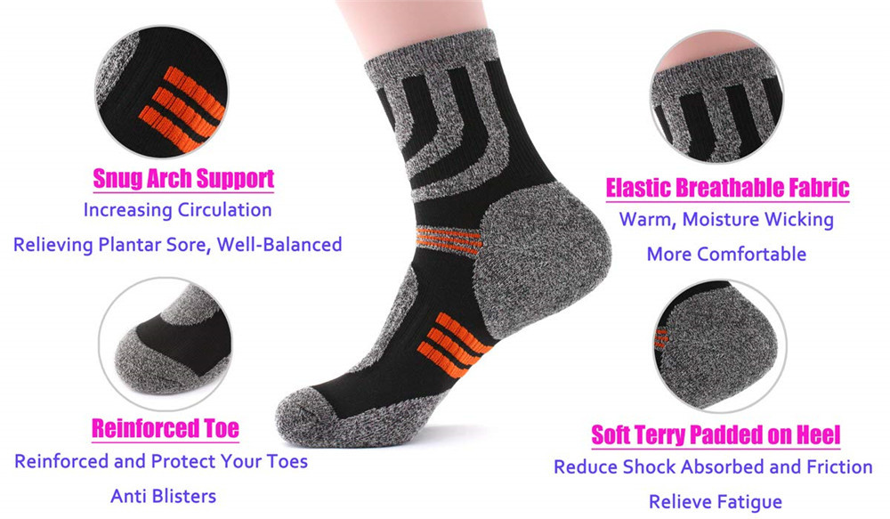5 Pairs Socks Men Anti Blister - Fishing Socks recensione e prezzo