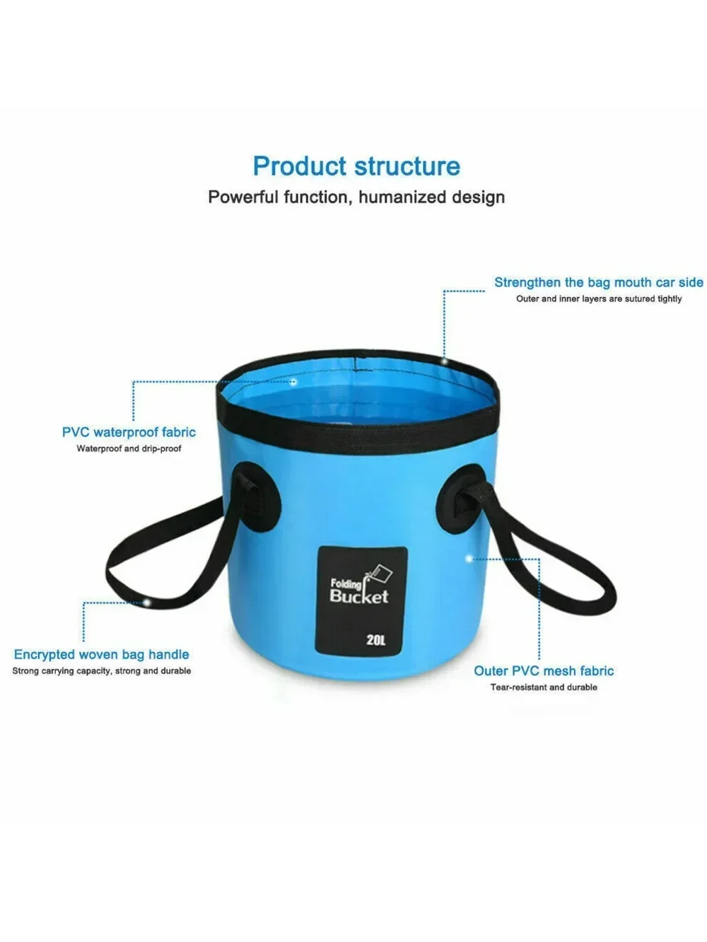 12L/20L Fishing Bucket Folding - Fishing Bag Waterproof recensione e prezzo